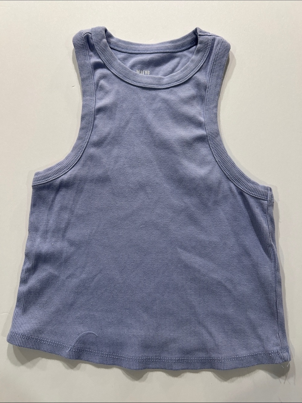 Maeve Ribbed Tank Top - Light Lavender